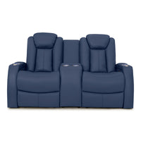 Seatcraft Republic Loveseat Italian Leather, Powered Headrest, Power Recline