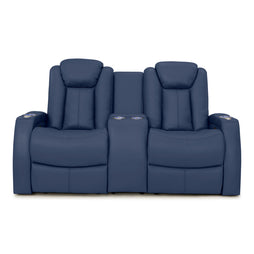 Seatcraft Republic Loveseat Italian Leather, Powered Headrest, Power Recline