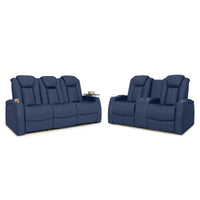 Seatcraft Republic Sofa & Loveseat Italian Leather, Powered Headrest, Power Recline