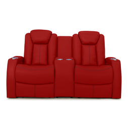 Seatcraft Republic Loveseat Italian Leather, Powered Headrest, Power Recline