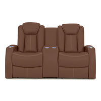 Seatcraft Republic Loveseat Italian Leather, Powered Headrest, Power Recline