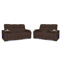 Endeavour HeatZeroᵀᴹ Italian Leather Home Theater Sofa & Loveseat