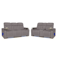 Endeavour HeatZeroᵀᴹ Italian Leather Home Theater Sofa & Loveseat