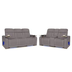 Endeavour HeatZeroᵀᴹ Italian Leather Home Theater Sofa & Loveseat