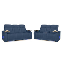 Endeavour HeatZeroᵀᴹ Italian Leather Home Theater Sofa & Loveseat
