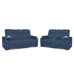 Endeavour HeatZeroᵀᴹ Italian Leather Home Theater Sofa & Loveseat