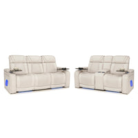 Endeavour HeatZeroᵀᴹ Italian Leather Home Theater Sofa & Loveseat