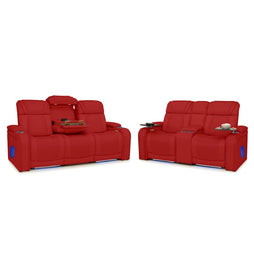Endeavour HeatZeroᵀᴹ Italian Leather Home Theater Sofa & Loveseat