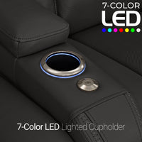 Caliente Zero Gravity Home Theater Seating with Heat & Massage Single Recliner
