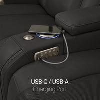Caliente Zero Gravity Home Theater Seating with Heat & Massage Single Recliner