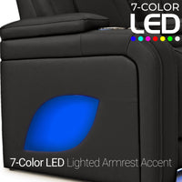 Caliente Zero Gravity Home Theater Seating with Heat & Massage Single Recliner