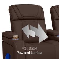 Caliente Zero Gravity Home Theater Seating with Heat & Massage Single Recliner