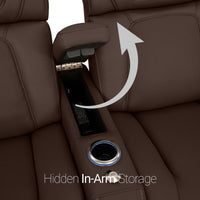 Caliente Zero Gravity Home Theater Seating with Heat & Massage Single Recliner