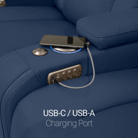 Caliente Zero Gravity Home Theater Seating with Heat & Massage Single Recliner