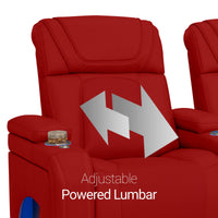 Caliente Zero Gravity Home Theater Seating with Heat & Massage Single Recliner