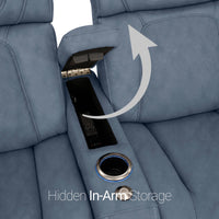 Caliente Zero Gravity Home Theater Seating with Heat & Massage Single Recliner