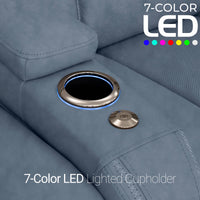 Caliente Zero Gravity Home Theater Seating with Heat & Massage Single Recliner