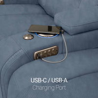 Caliente Zero Gravity Home Theater Seating with Heat & Massage Single Recliner