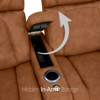Caliente Zero Gravity Home Theater Seating with Heat & Massage Single Recliner