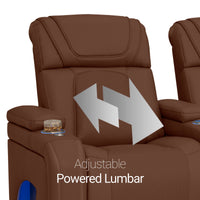 Caliente Zero Gravity Home Theater Seating with Heat & Massage Single Recliner