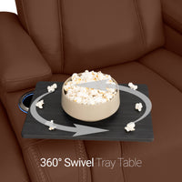 Caliente Zero Gravity Home Theater Seating with Heat & Massage Single Recliner