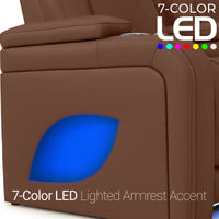 Caliente Zero Gravity Home Theater Seating with Heat & Massage Single Recliner