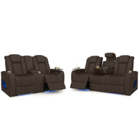 Anthem LT HeatZeroᵀᴹ Italian Leather Home Theater Sofa & Loveseat