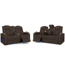 Anthem LT HeatZeroᵀᴹ Italian Leather Home Theater Sofa & Loveseat