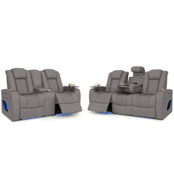Anthem LT HeatZeroᵀᴹ Italian Leather Home Theater Sofa & Loveseat