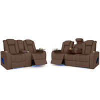 Anthem LT HeatZeroᵀᴹ Italian Leather Home Theater Sofa & Loveseat