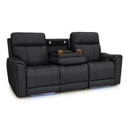 Trivanta HeatZeroᵀᴹ Italian Leather Home Theater Sofa