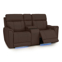 Trivanta HeatZeroᵀᴹ Italian Leather Home Theater Loveseat