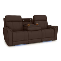 Trivanta HeatZeroᵀᴹ Italian Leather Home Theater Sofa