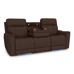 Trivanta HeatZeroᵀᴹ Italian Leather Home Theater Sofa