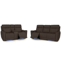 Trivanta HeatZeroᵀᴹ Italian Leather Home Theater Sofa & Loveseat