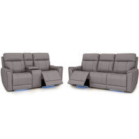 Trivanta HeatZeroᵀᴹ Italian Leather Home Theater Sofa & Loveseat