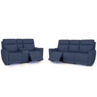 Trivanta HeatZeroᵀᴹ Italian Leather Home Theater Sofa & Loveseat