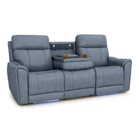 Trivanta HeatZeroᵀᴹ Italian Leather Home Theater Sofa