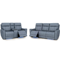 Trivanta HeatZeroᵀᴹ Italian Leather Home Theater Sofa & Loveseat