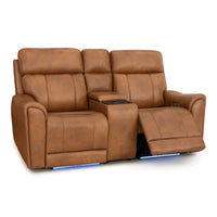 Trivanta HeatZeroᵀᴹ Italian Leather Home Theater Loveseat