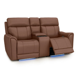Trivanta HeatZeroᵀᴹ Italian Leather Home Theater Loveseat