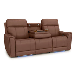 Trivanta HeatZeroᵀᴹ Italian Leather Home Theater Sofa