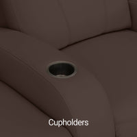 Rialto Italian Leather Home Theater Seating Single Recliner