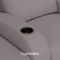 Rialto Italian Leather Home Theater Seating Single Recliner