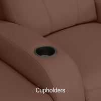 Rialto Italian Leather Home Theater Seating Single Recliner