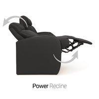 Rialto BACKROW Theater Seating®, Power Recline, Italian Leather, Single Recliner