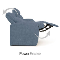 Rialto BACKROW Theater Seating®, Power Recline, Italian Leather, Single Recliner