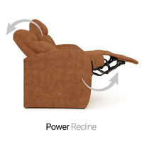 Rialto BACKROW Theater Seating®, Power Recline, Italian Leather, Single Recliner
