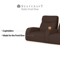 Rialto Italian Leather FRONTROW Theater Seating® Single Recliner
