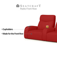Rialto Italian Leather FRONTROW Theater Seating® Single Recliner